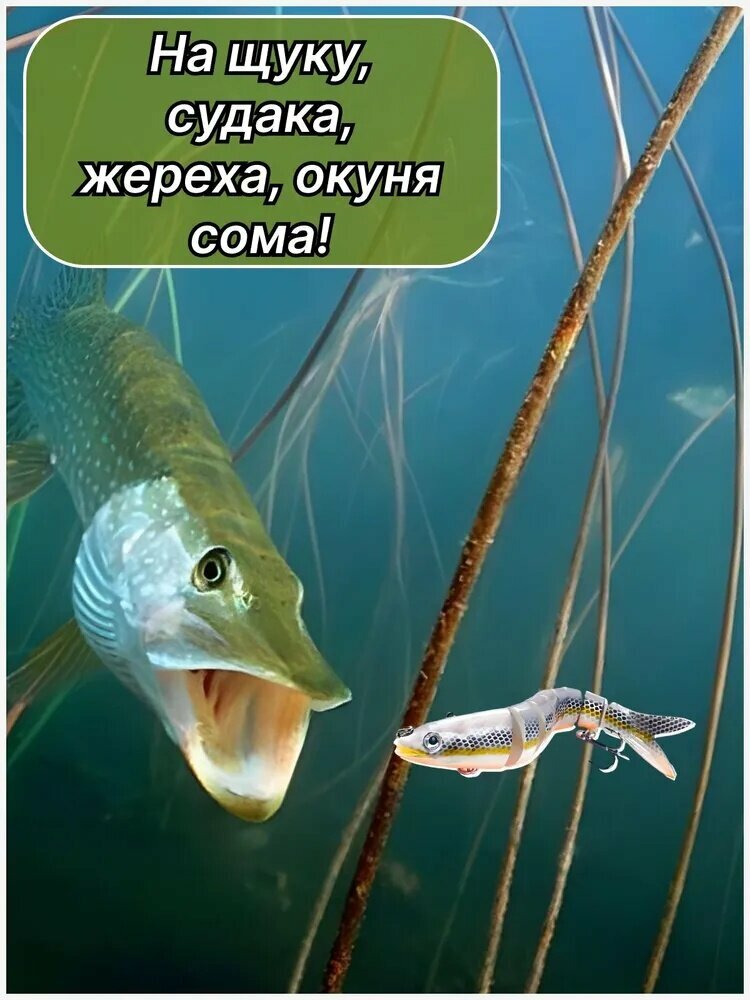 Воблер, набор воблеров для ловли хищной рыбы с реалистичной игрой и крючком — фото 1