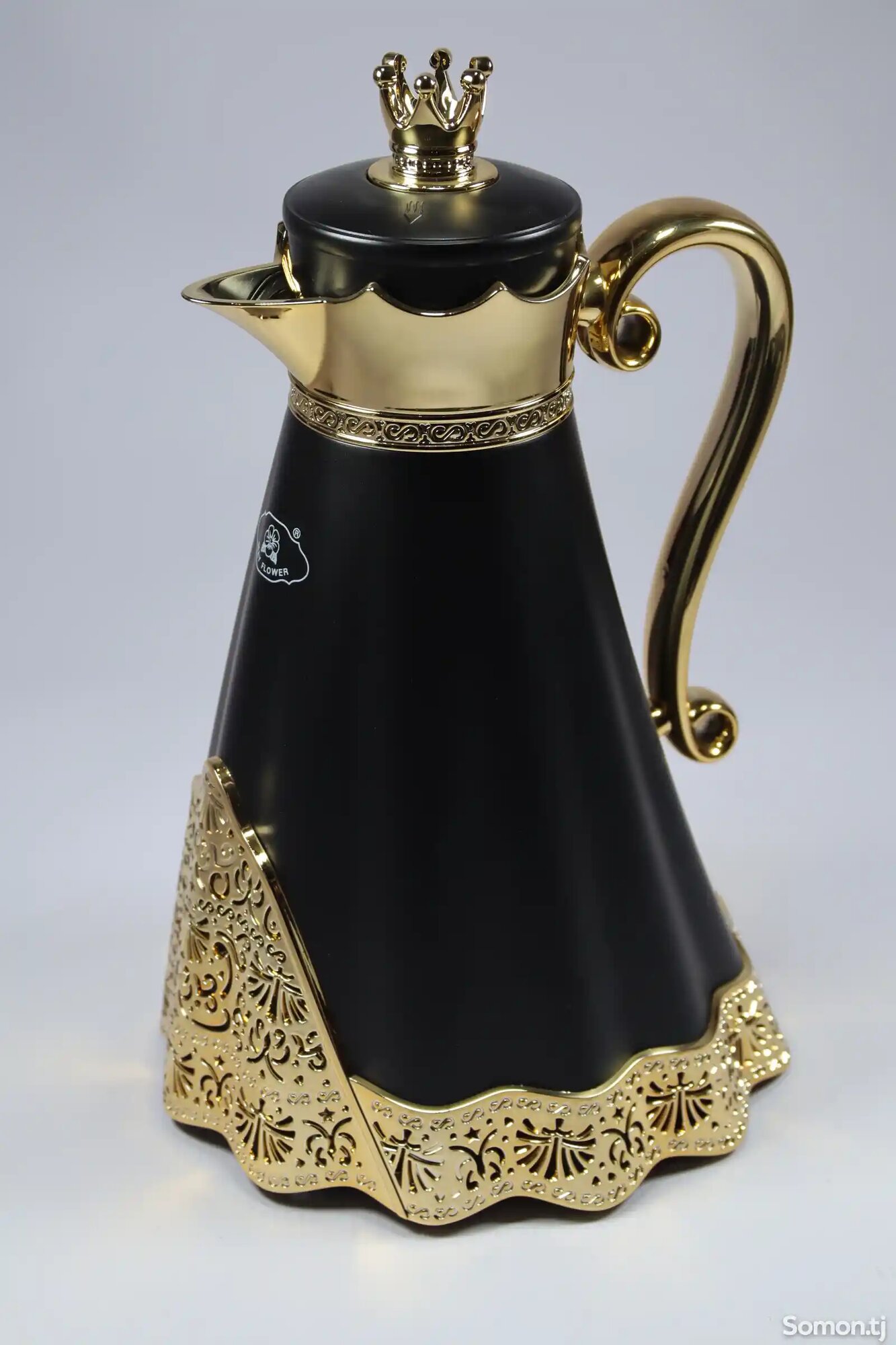 Термос для сохранения воды и водных напитков горячими и холодными, 1 л черный