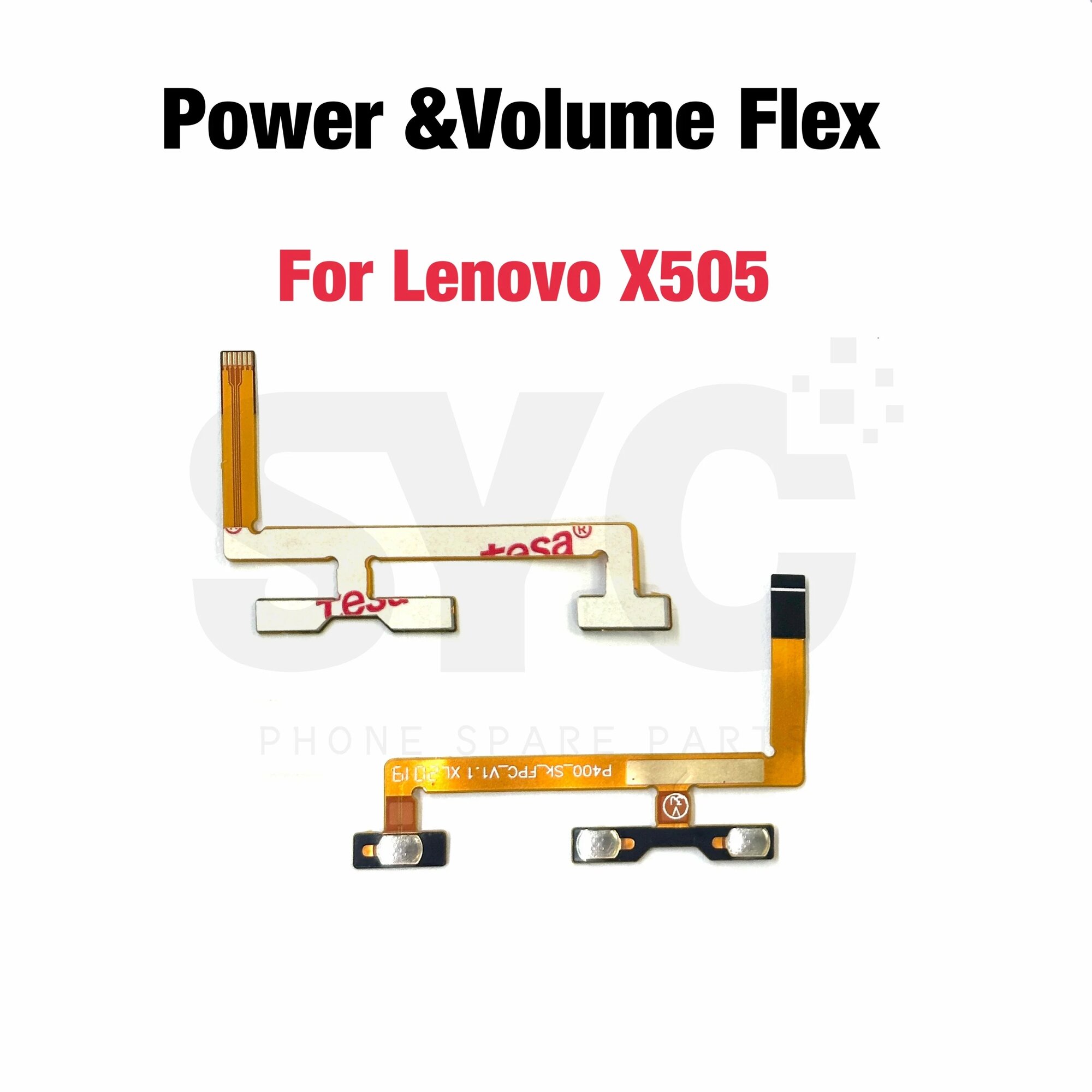 Для Lenovo Tab M10 TB-X505F TB X505M TB-X505L X505 Шлейф боковой кнопки включения/выключения и регулировки громкости