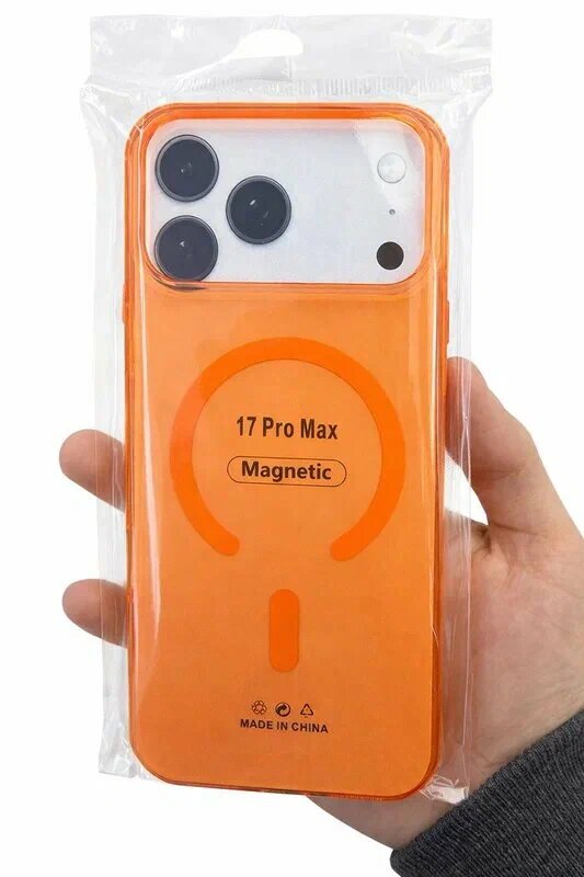 7MILLIARD Магнитный чехол для телефона 17 Pro , прозрачный дизайн, сильный магнит. — фото 1