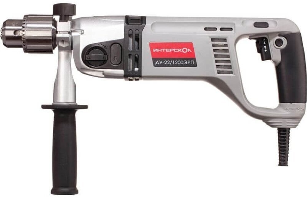 Дрель ударная сетевая ДУ-22/1200ЭРП2, 1200Вт ИНТЕРСКОЛ 330.1.0.00 — фото 1
