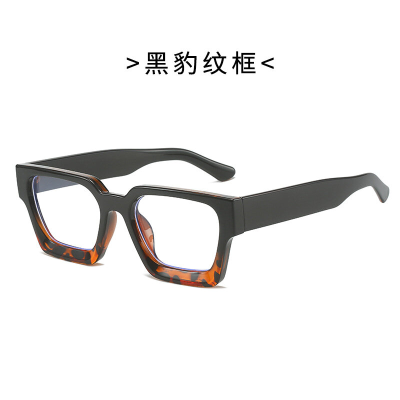 Квадратный круглый JYL UV400 Плоские очки Квадрат INS Европейский Square Frame-88950