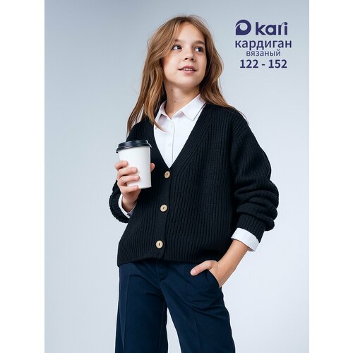 фото Кардиган kari, размер 13-14, черный