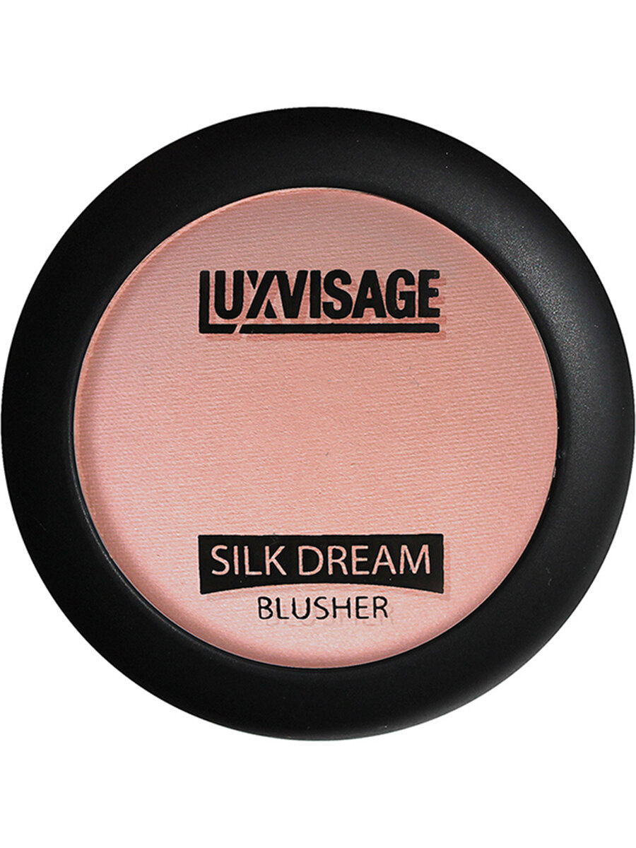Румяна Silk Dream LUXVISAGE, розовый, тон 02, персик сатиновый финиш