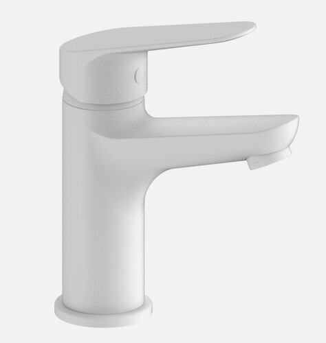 Изображение товара Смеситель для раковины/кран на раковину латунный Kazan KZ26W, белый