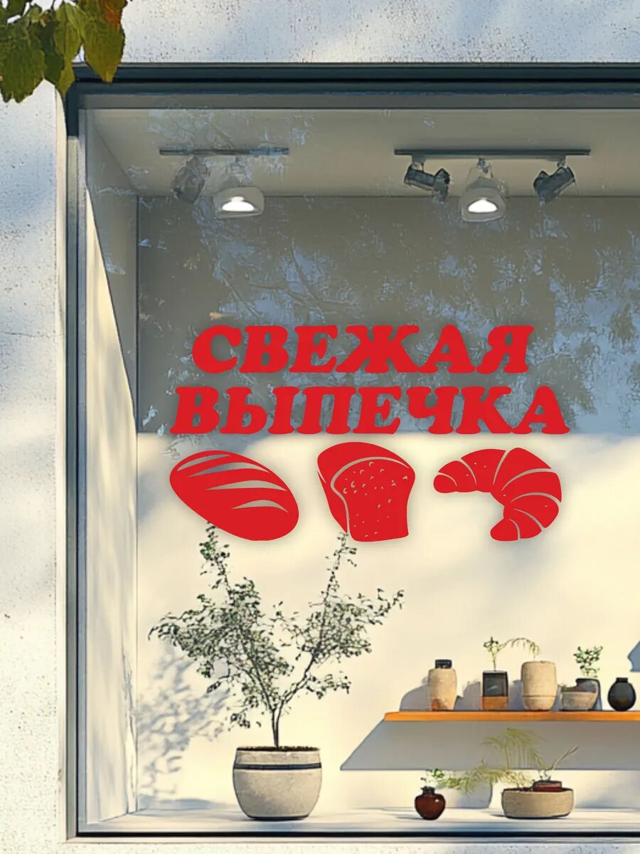 Наклейка свежая выпечка — фото 1