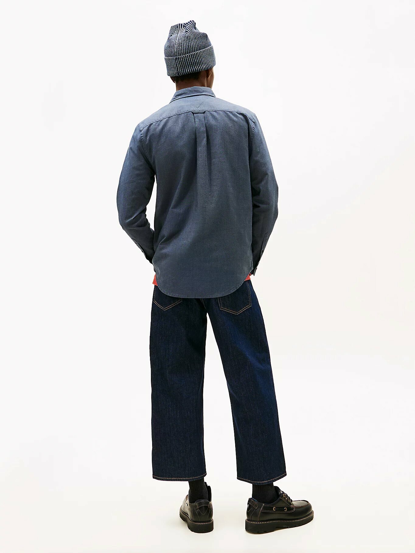 Рубашка Tommy Jeans, размер L, синий — фото 1