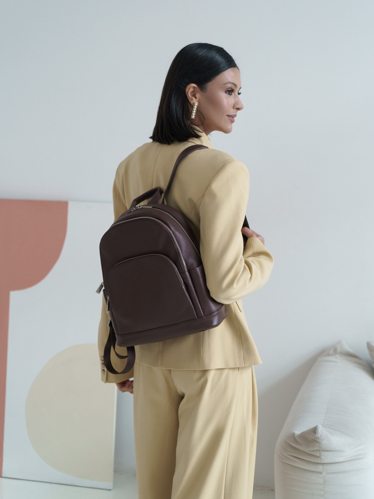 Рюкзак натуральная кожа Италия — фото 1