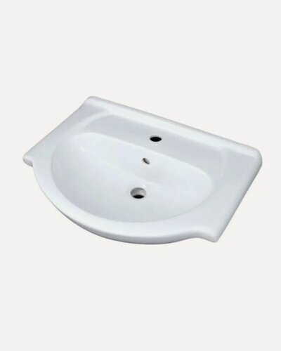 Изображение товара Мебельная раковина DIWO Дмитров 60 накладная, фаянсовая, белая, раковина для ванной