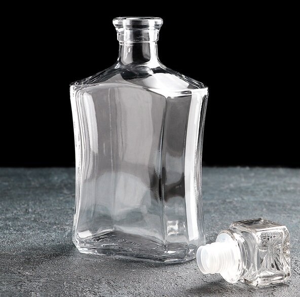 Штоф - графин "Антена", стек. с пробкой 500 мл. — фото 1