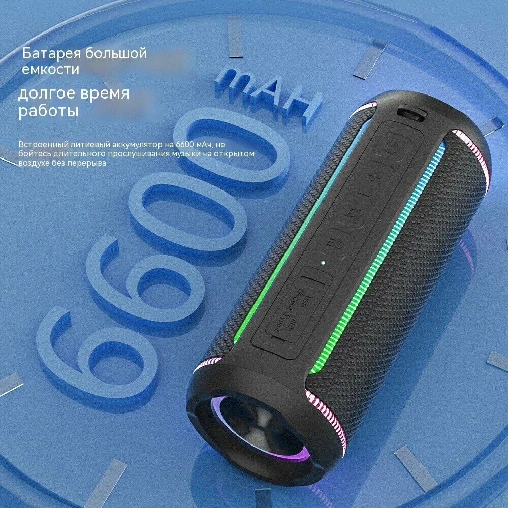 Беспроводная колонка Sony с Bluetooth, 60 Вт, портативная, водонепроницаемая, с мощным басом, поддержка USB и карт памяти, для отдыха на природе