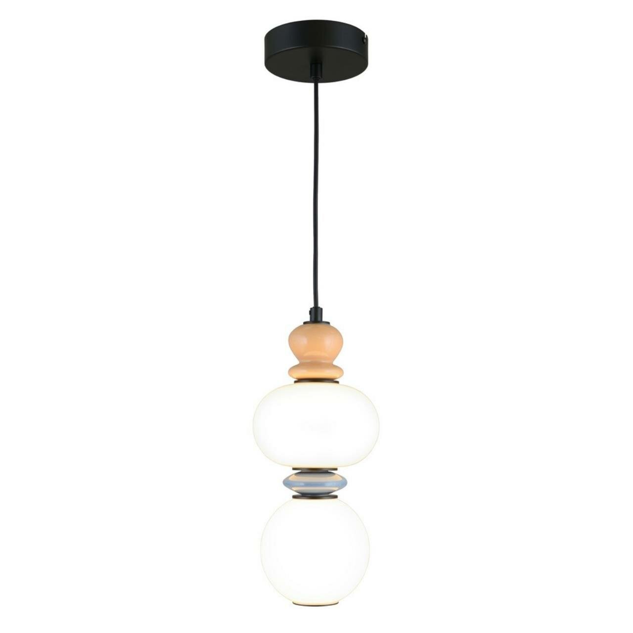 Подвесной светильник Sebastin Aployt APL.090.06.10, черный, LED