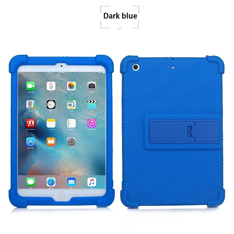 Чехол силиконовый Mingfeng для iPad Mini 1 2 3 Синий, iPad Mini 3 2014, Синий
