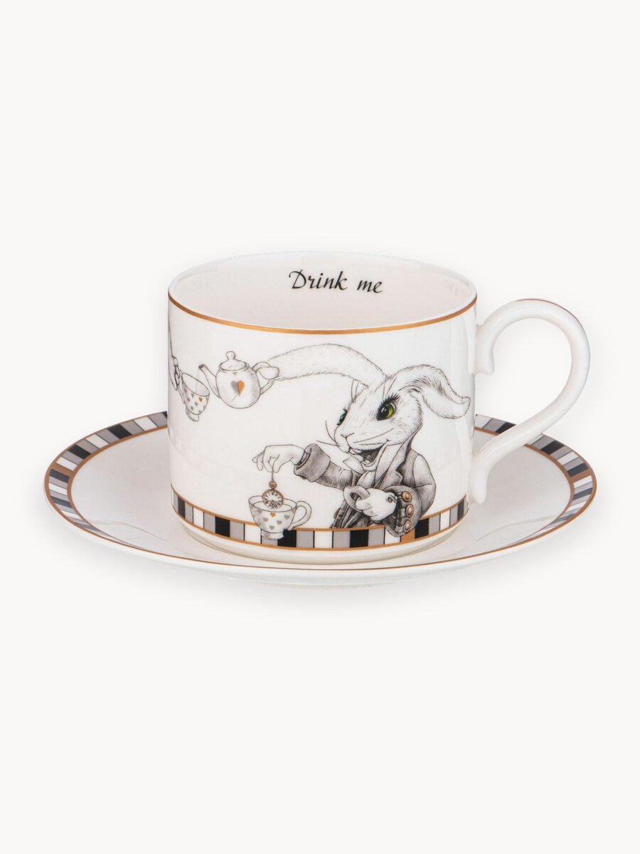 Чайная пара Lefard "Wonderland", на 1 персону, 2 предмета, фарфоровая, 290 мл.