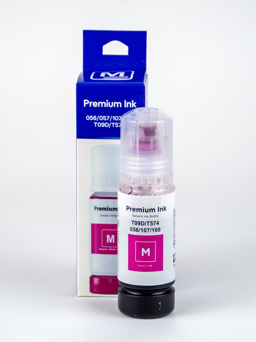 Чернила Epson Premium Ink 057/108 Magenta, для струйного принтера, для L 8050/18050