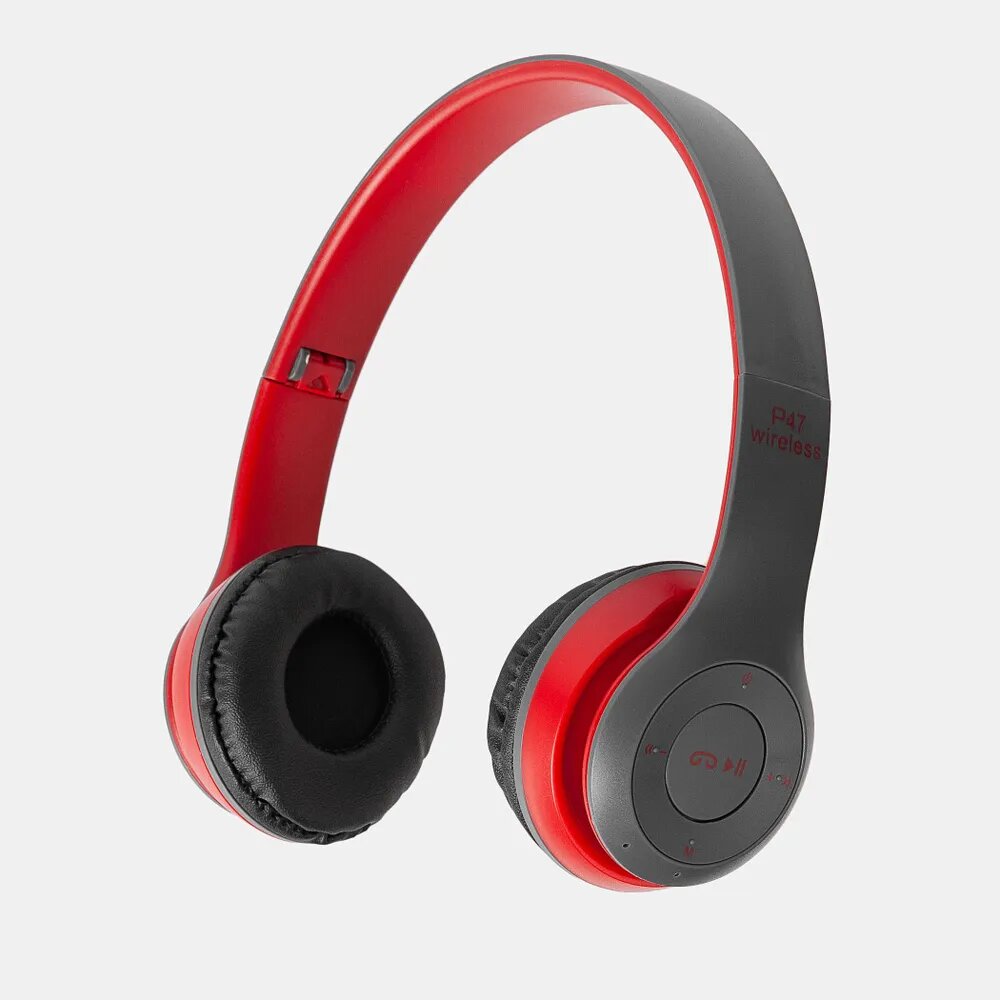 Беспроводные наушники P47, 32 Ом, Bluetooth, FM, MicroSD, AUX — фото 1