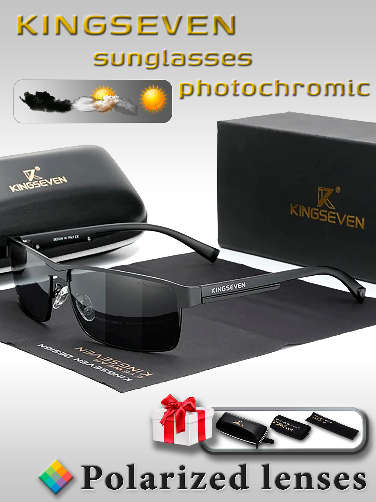 Солнцезащитные очки KINGSEVEN 