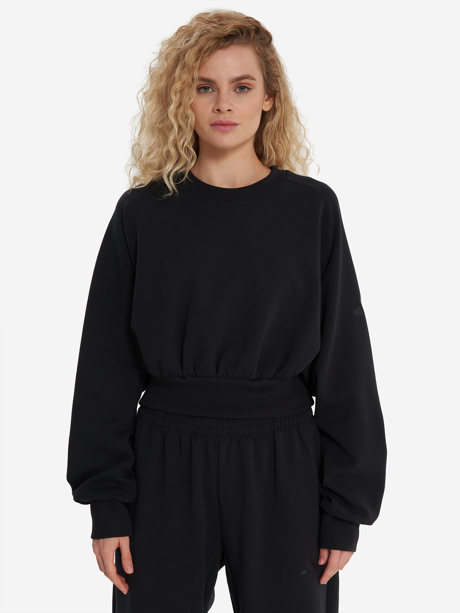 Свитшот adidas, размер XL, , черный — фото 1