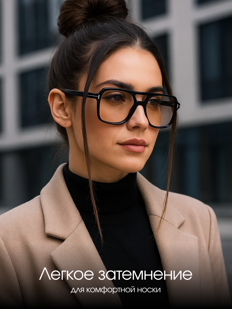 Солнцезащитные очки , черный/коричневый — фото 1