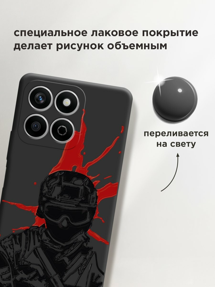 Чехол на Honor X7C / Хонор X7C с принтом "Воин 2" — фото 1