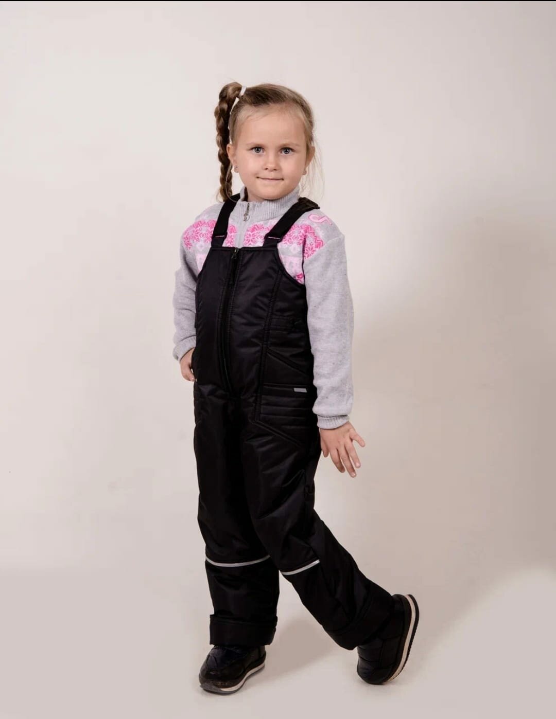 Полукомбинезон сноубордический Базовая коллекция размер 116  черный