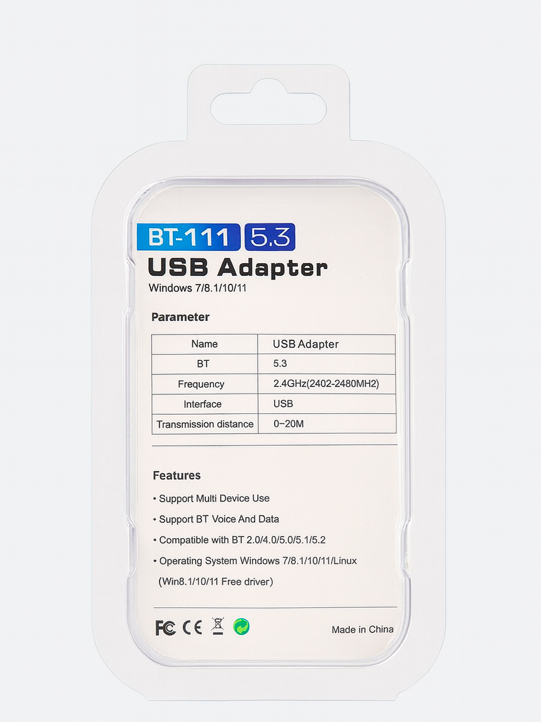 Bluetooth адаптер USB 5.3 для ПК и ноутбука — фото 1