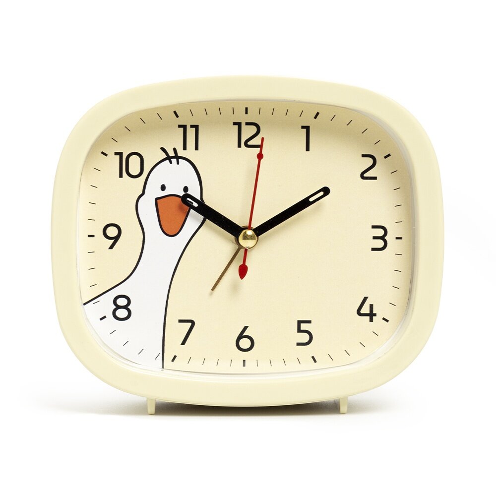 Будильник кварц желтый «Гусь» B5-020