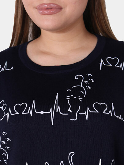 Свитер , размер OneSize, пурпурный — фото 1