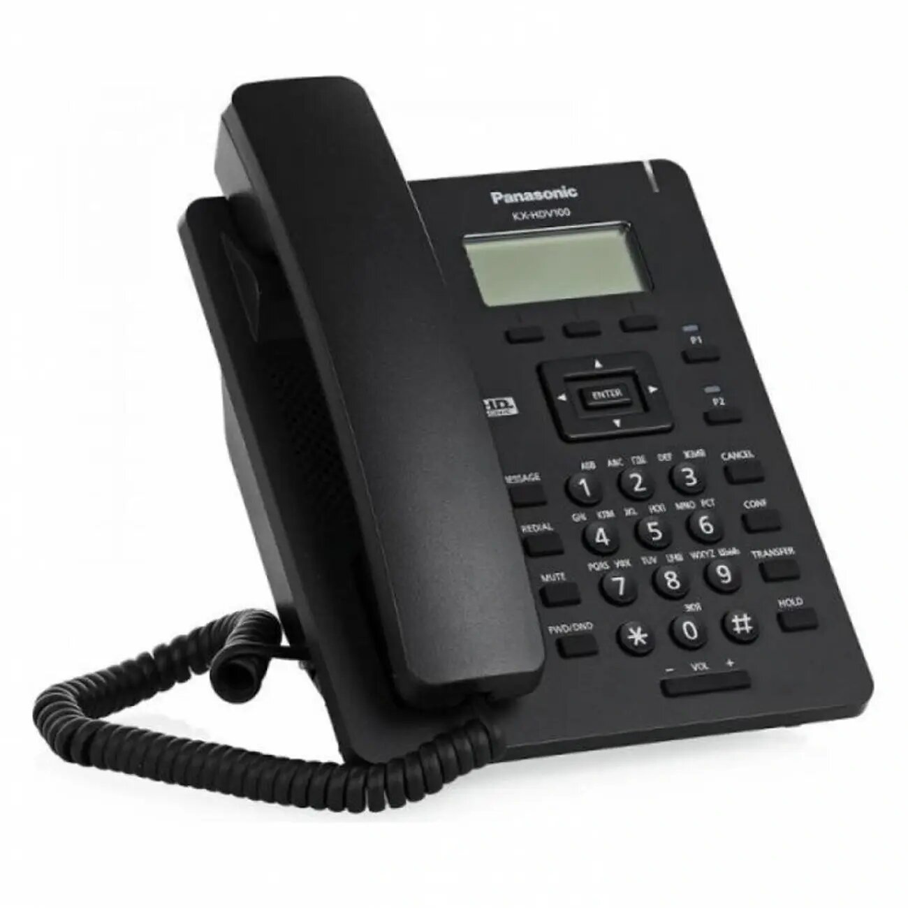 IP-телефон Panasonic KX-HDV100, Caller ID: есть, Вес: 672 г, Возможность настенного крепления: есть