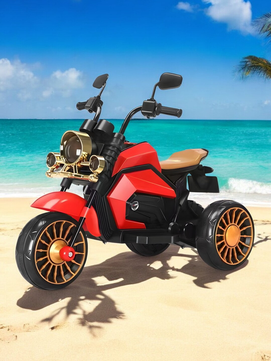 Электромотоцикл детский на аккумуляторе MINI от 1 -до 3 лет - Мятный