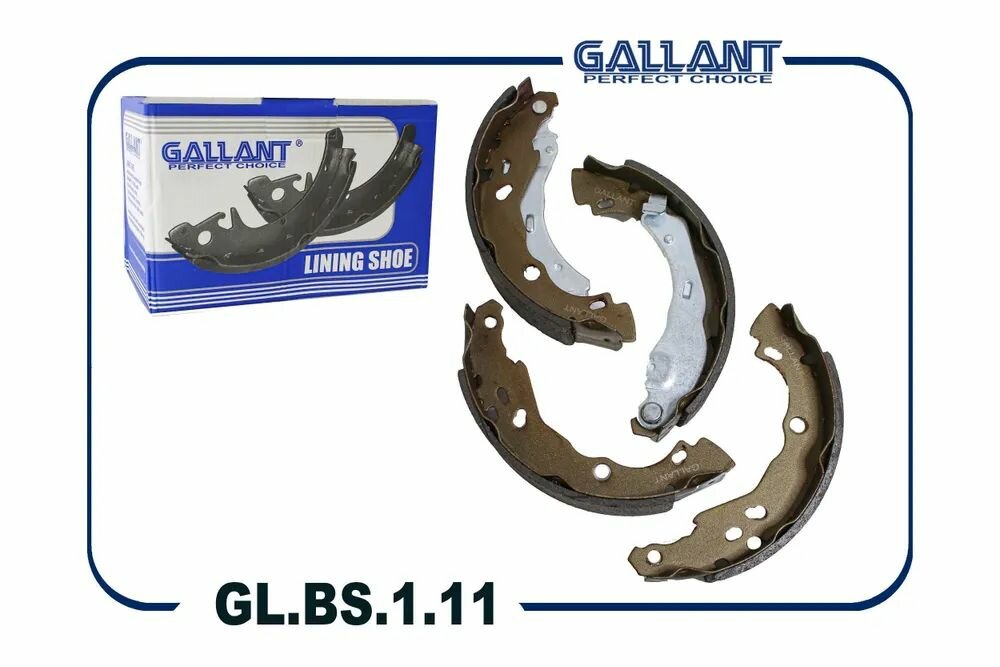 Колодки тормозные задние 7701207178 Gl. Bs.1.11 X-Ray, Logan I Ii 203х39 Мм 203 Х 38 Gallant арт. GLBS111