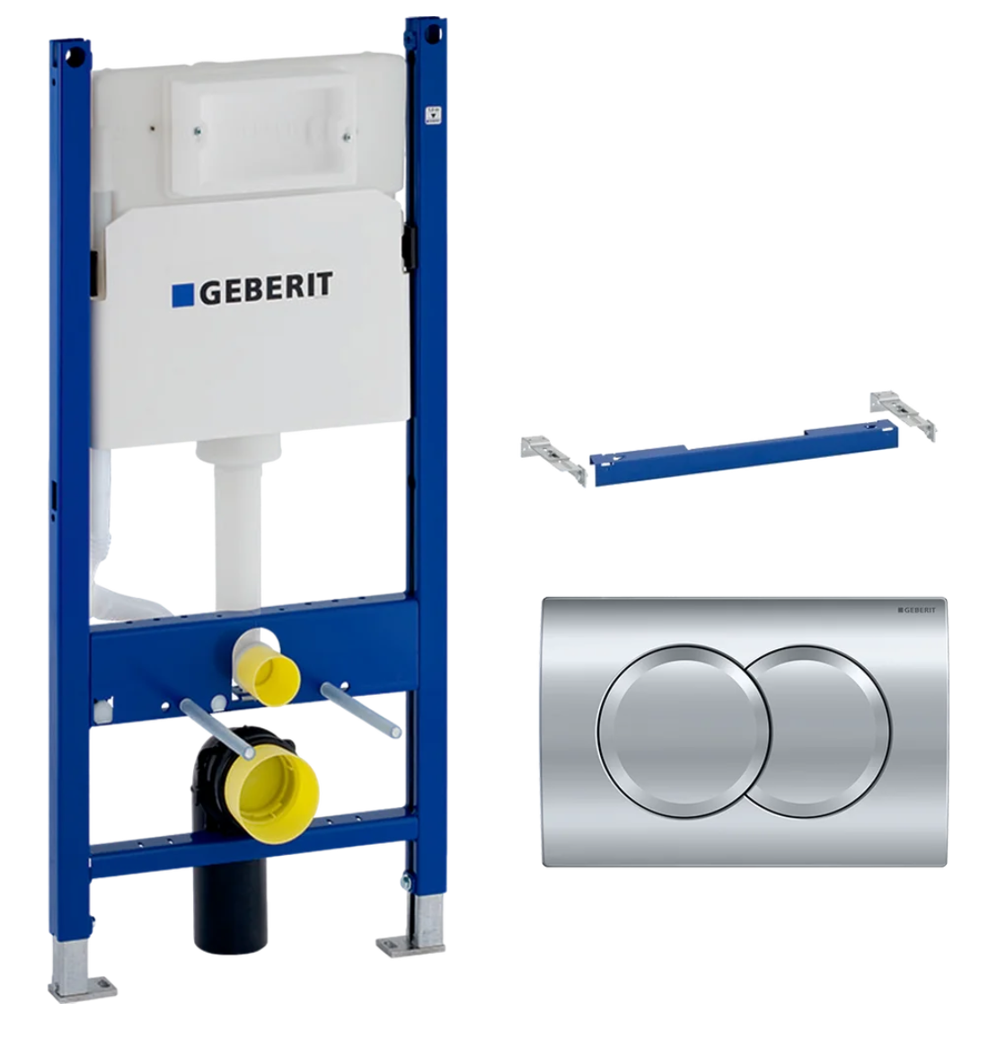 Инсталляция Geberit Delta 458.149.21.1 для подвесных унитазов с кнопкой смыва