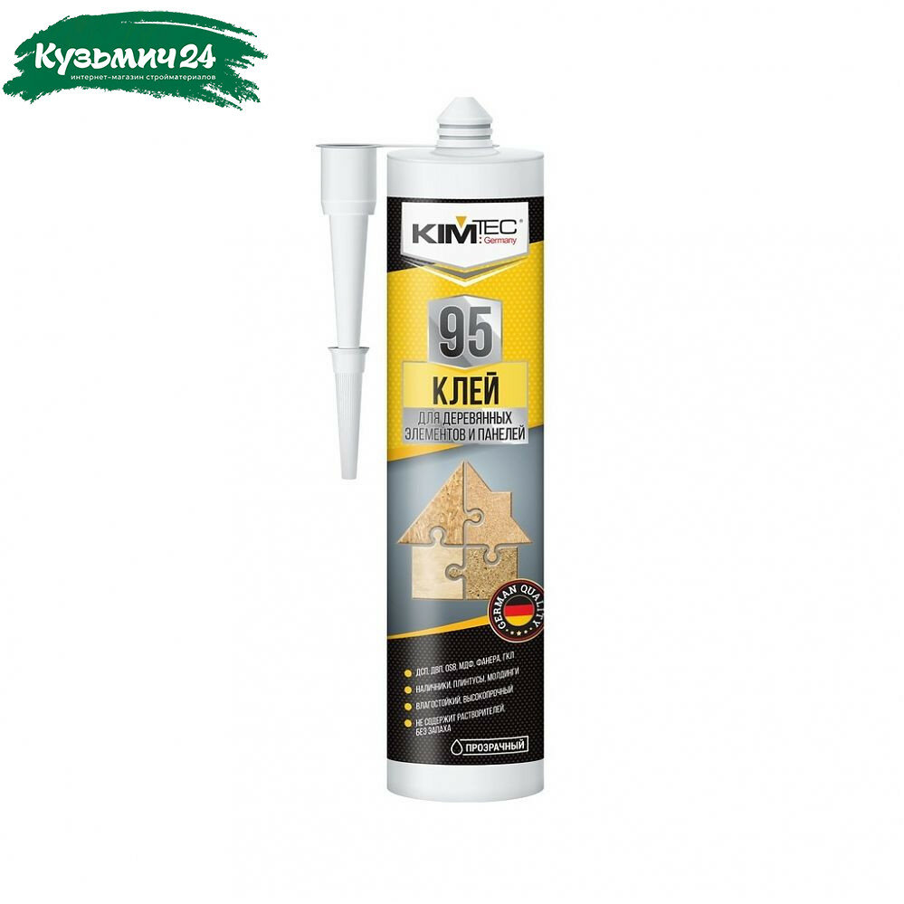 Клей Kim Tec 95 для деревянных элементов и панелей прозрачный 280 мл