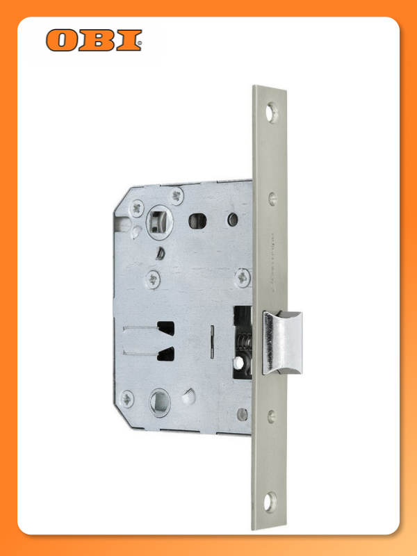 Дверная защелка Palladium 170 PN 195х76х18 мм ЦАМ матовый никель