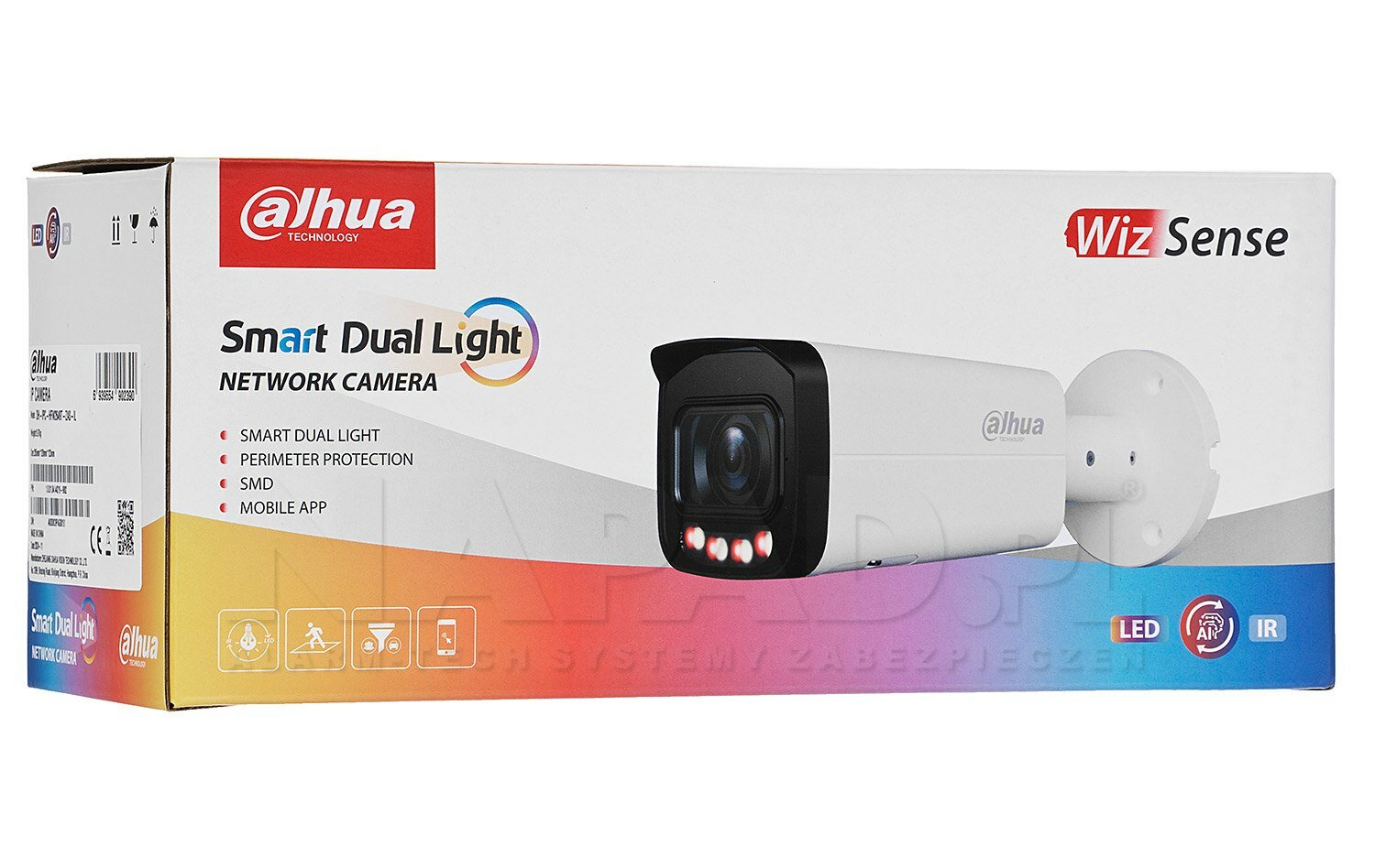 Dahua DH-IPC-HFW2849TP-ZAS-IL - Уличная цилиндрическая IP-видеокамера с ИИ 8Мп