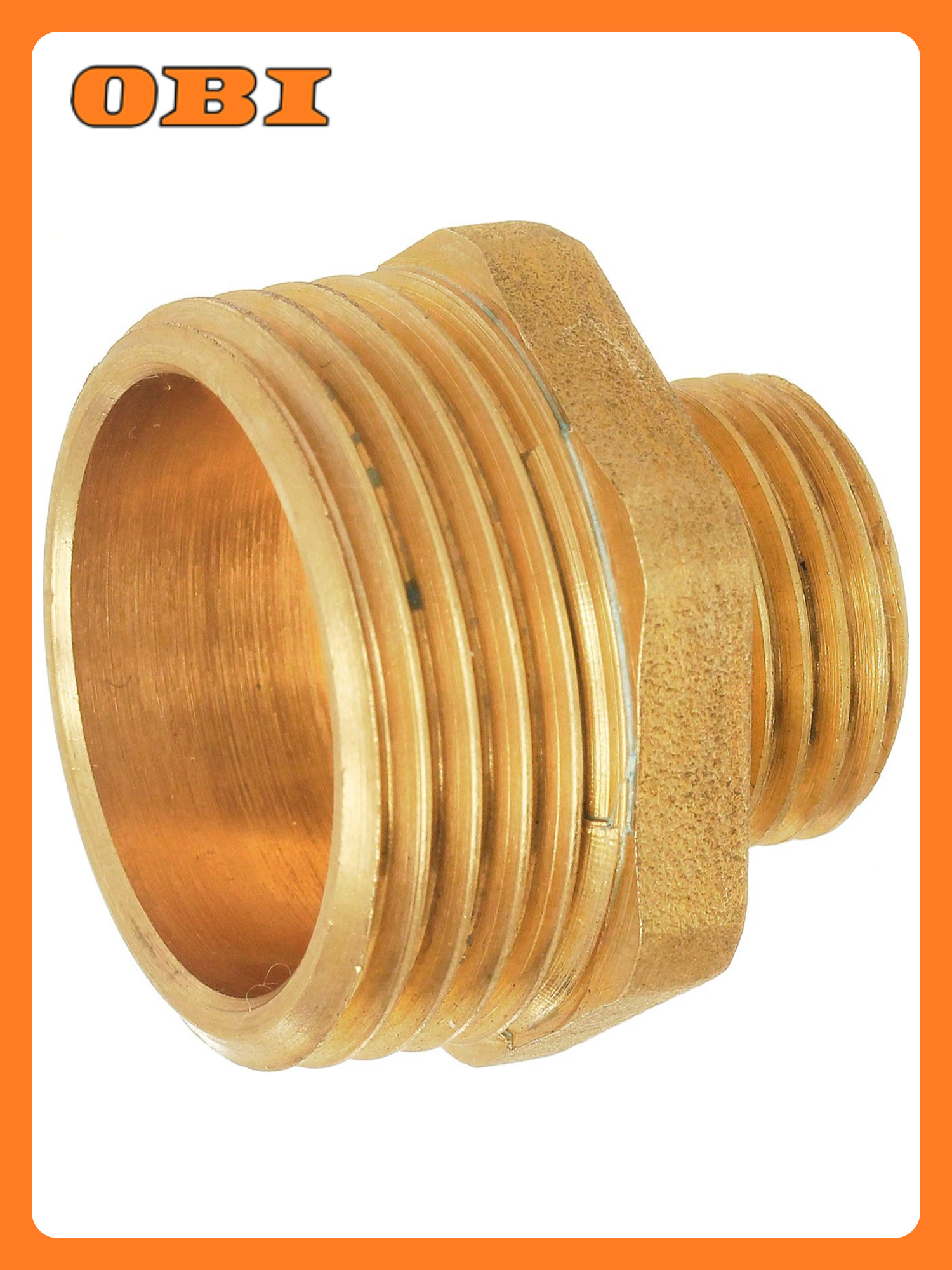 Ниппель БАЗ НП15/25 латунь переходной 1/2