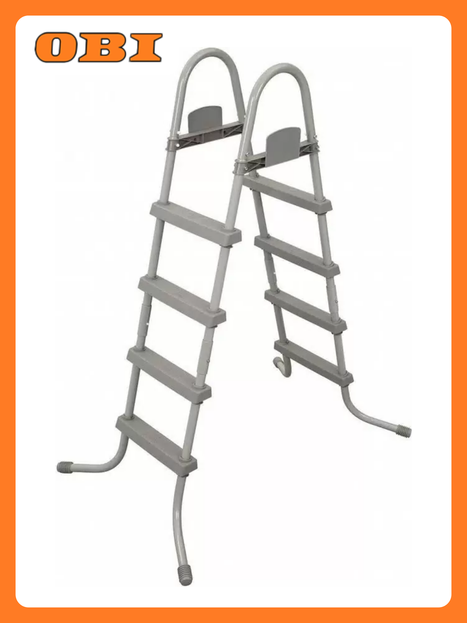 Лестница для бассейнов Bestway 122см 4 ступеньки металлическая рамка