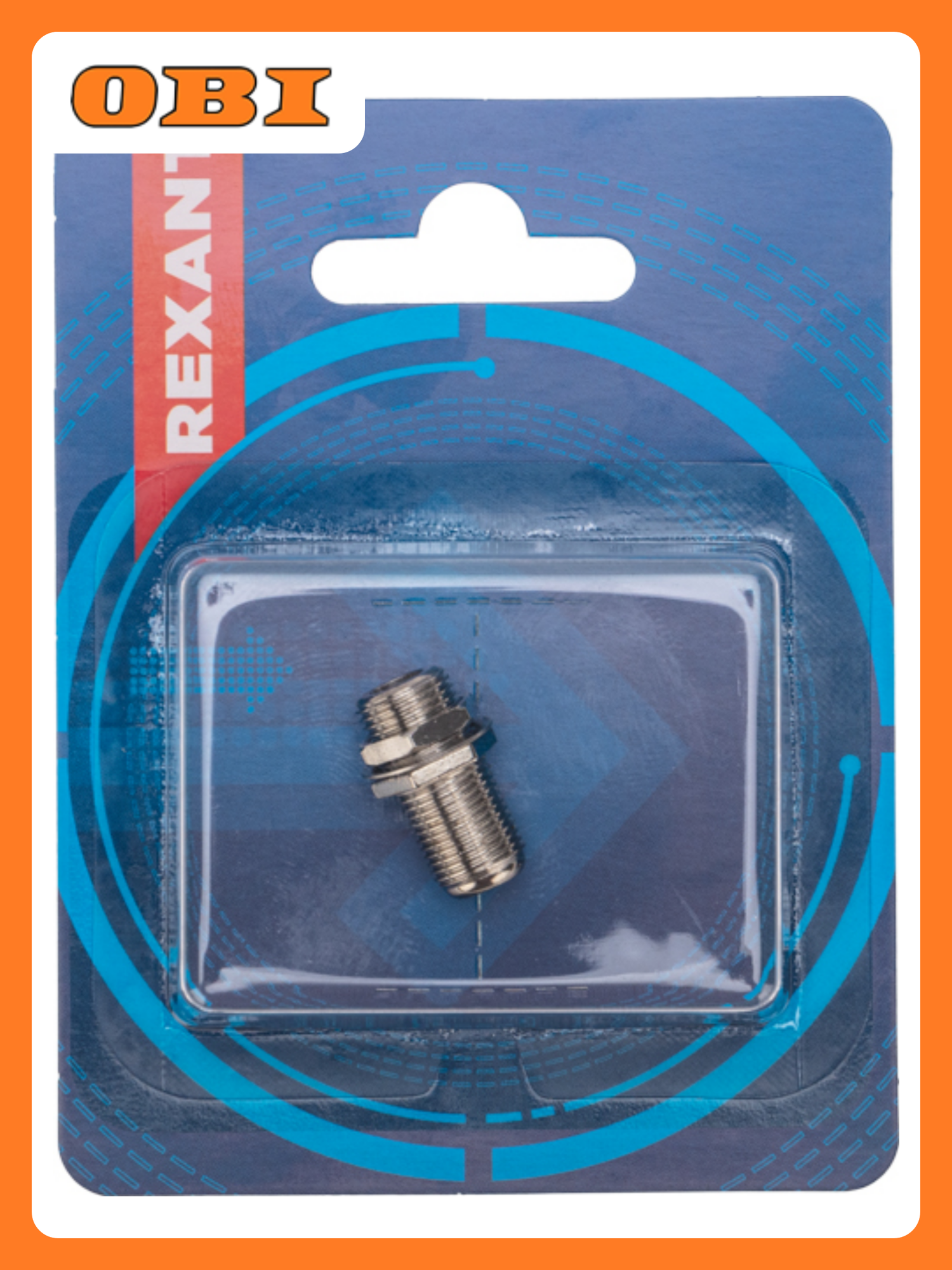 Переходник антенный REXANT (гнездо F - гнездо F) бочка RG-6 1 шт