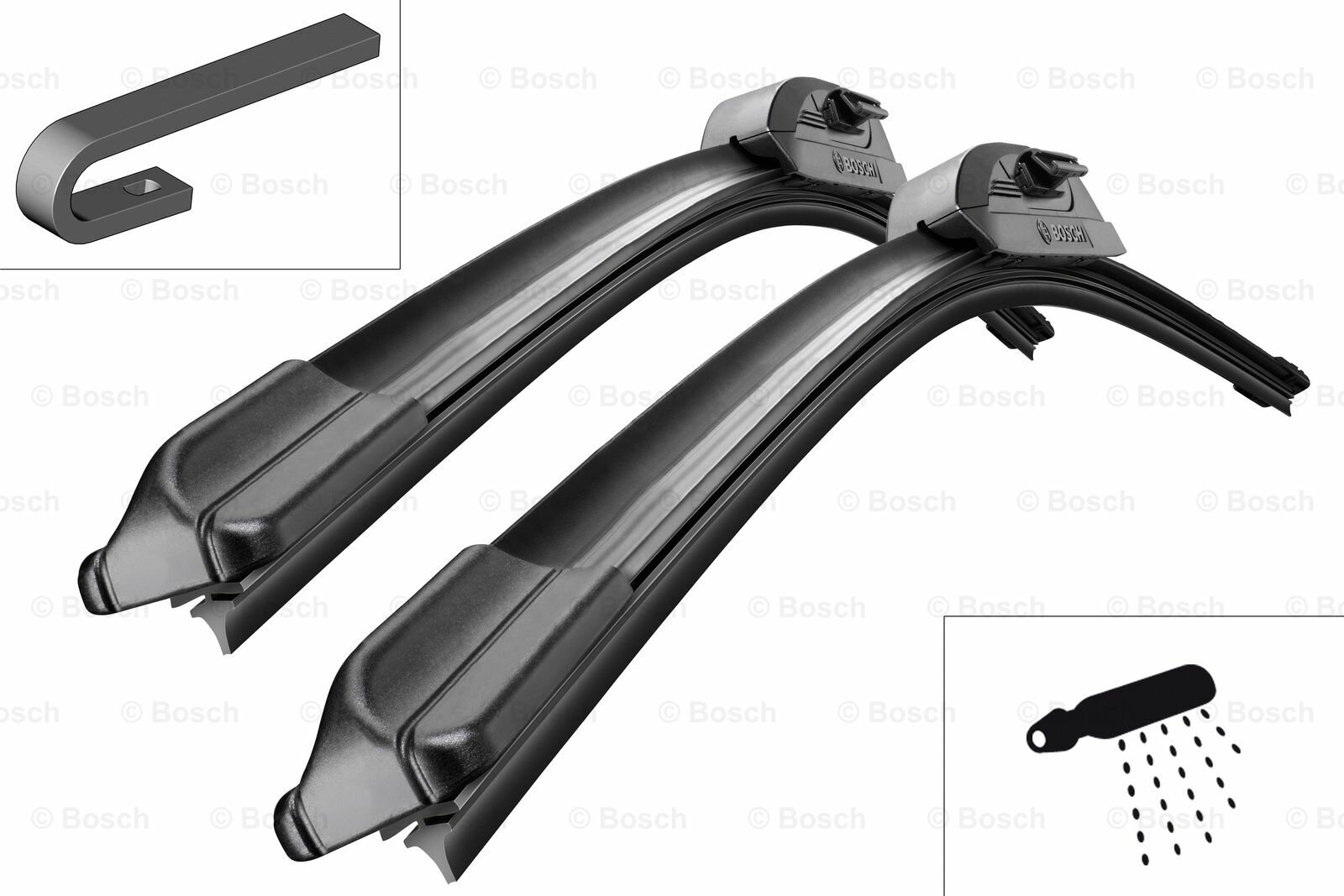 Щетка стеклоочистителя 700 650 мм бескаркасная комплект 2 шт BOSCH AERO 3 397 007 568