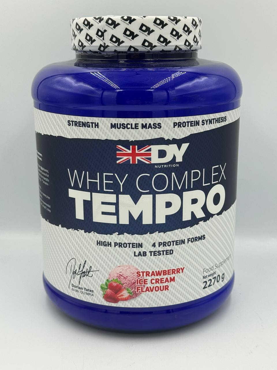 DY Whey complex TEMPRO 2,3kg вкус Клубника мороженое протеин для мыщц — фото 1