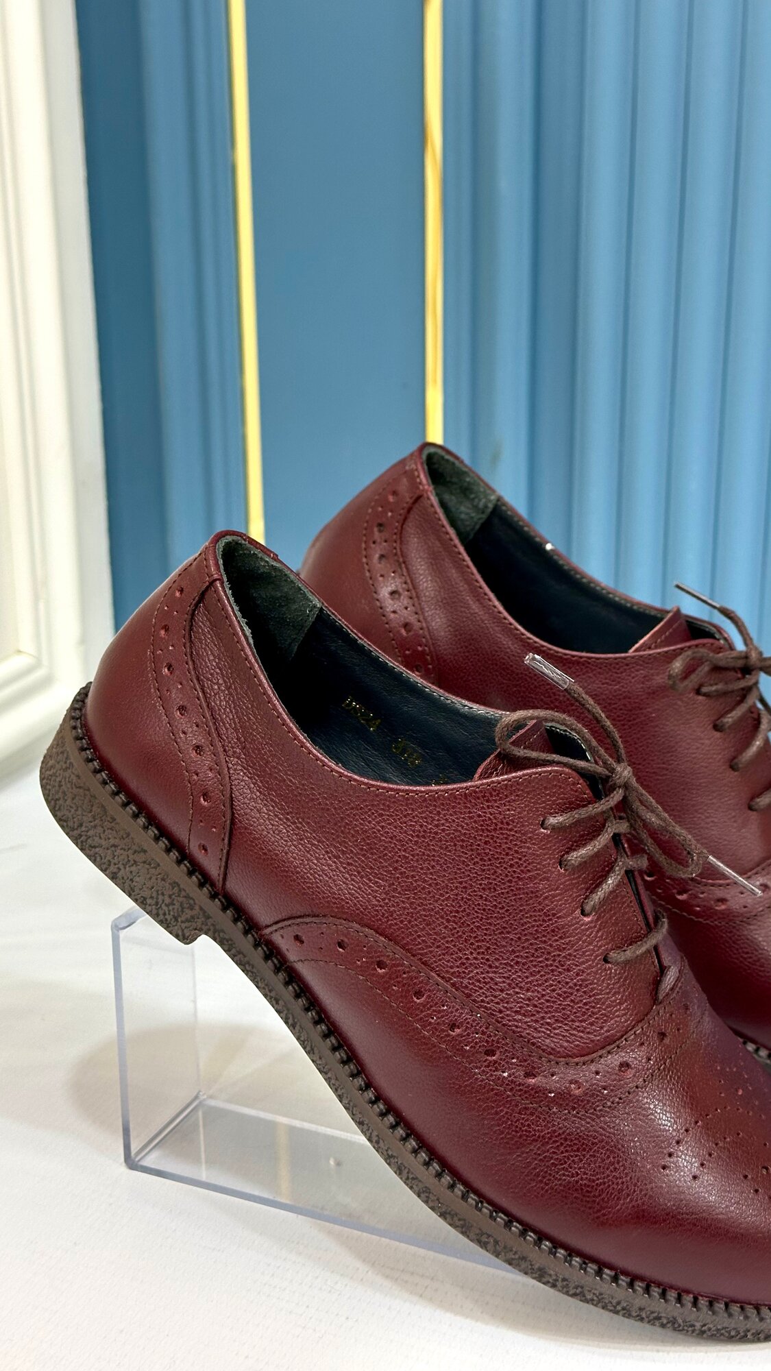 Лоферы  36 40, размер 37, бордовый — фото 1