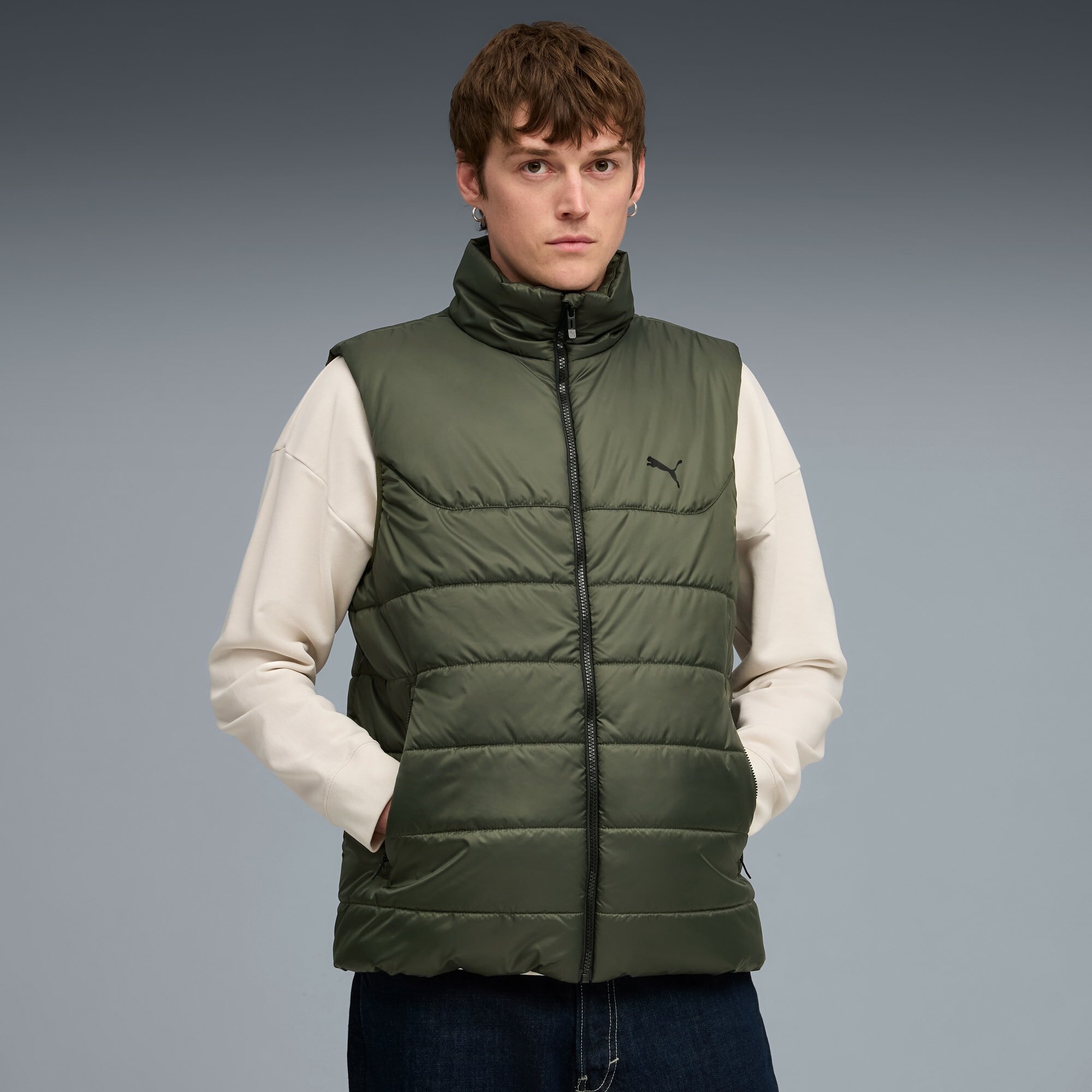 Жилет PUMA Essentials Padded Vest, размер 2XL, хаки