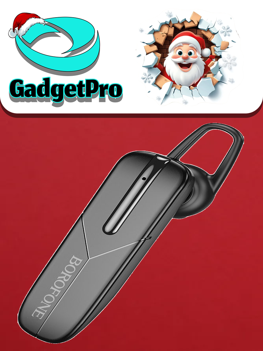 Беспроводная гарнитура Borofone BC36 HIFI Audio: бизнес-гарнитура, Bluetooth, Hi-Fi звук, для работы и звонков.