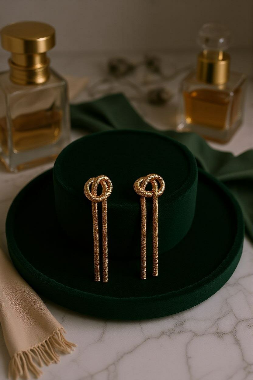 Серьги клипсы, beige — фото 1