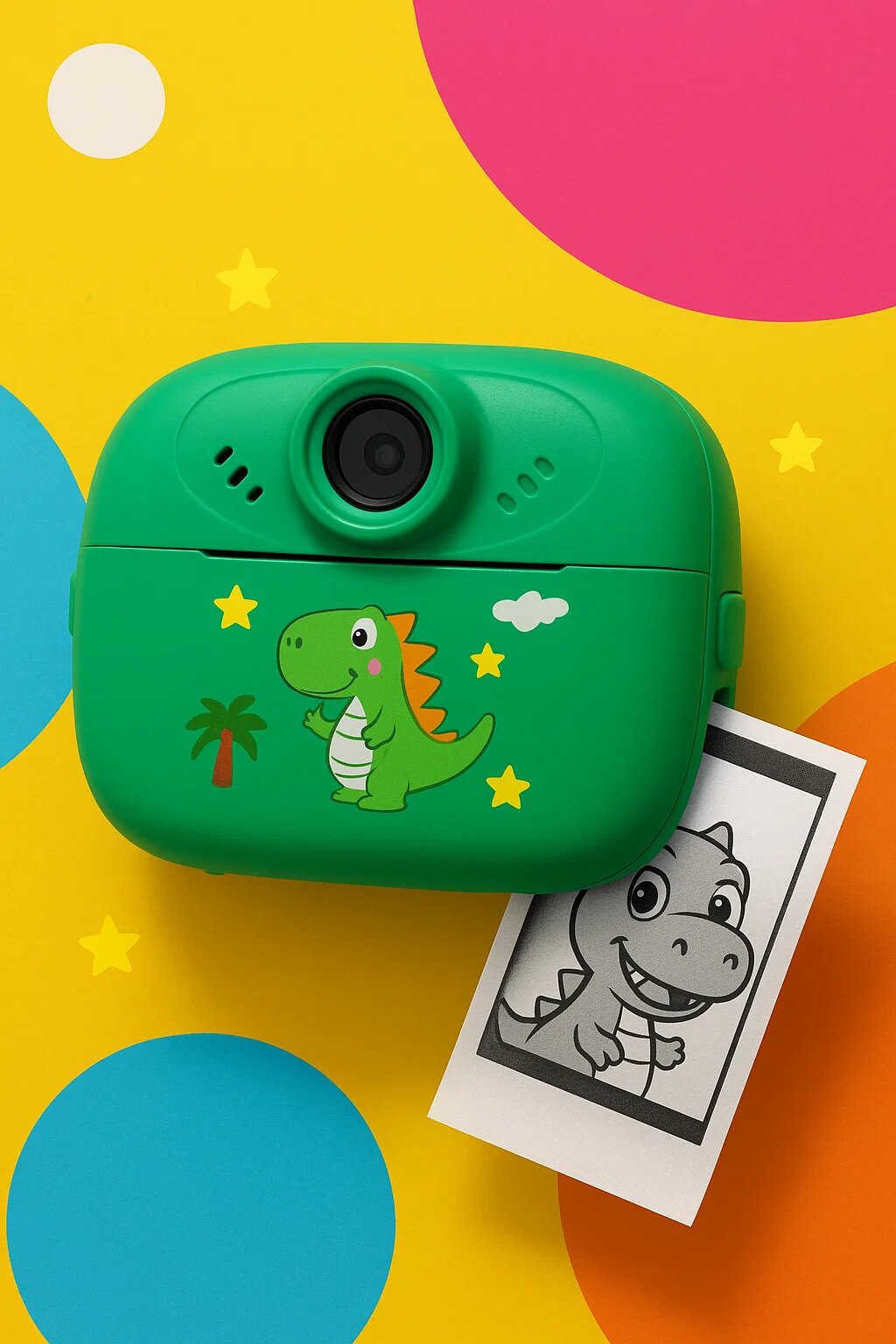 Детский фотоаппарат с мгновенной печатью (green)