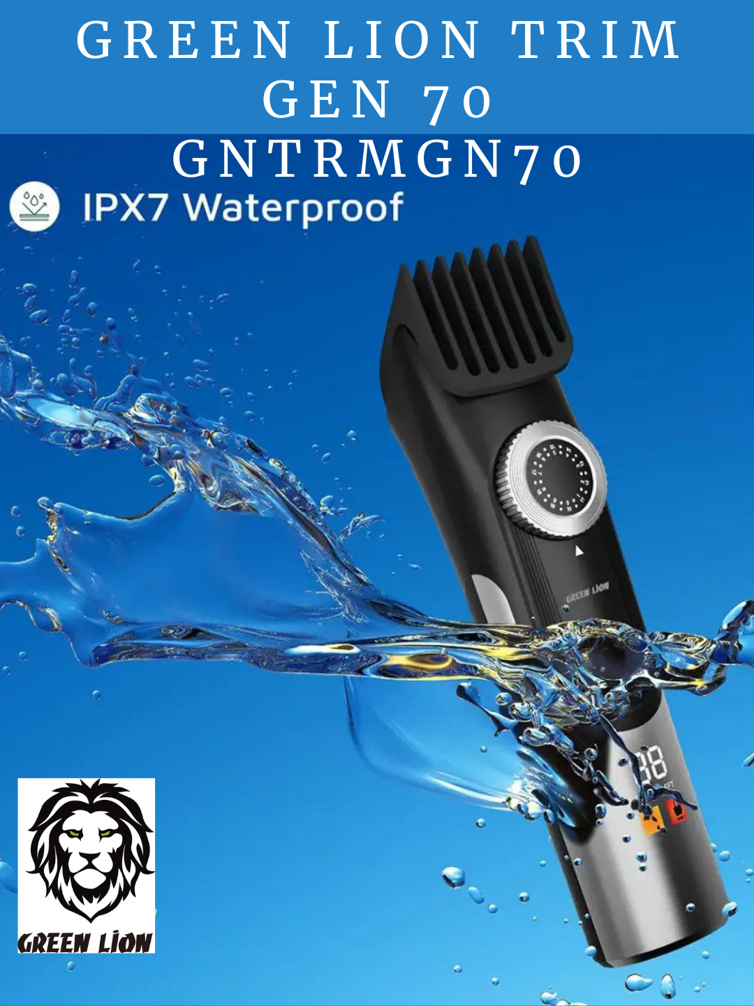 Триммер Green Lion Trim Gen70, для волос на теле, с зарядной базой