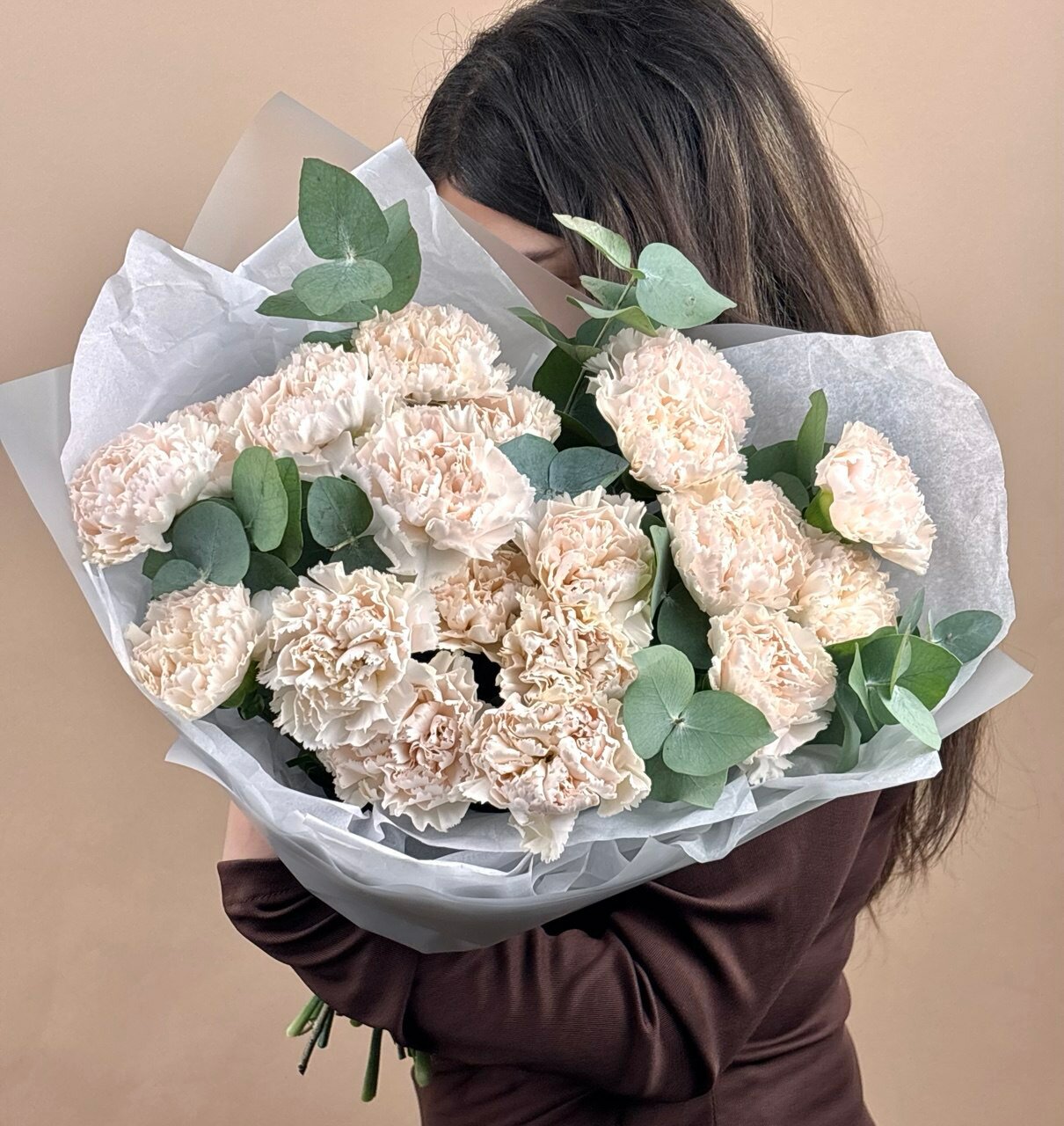 Букет нежных гвоздик #921