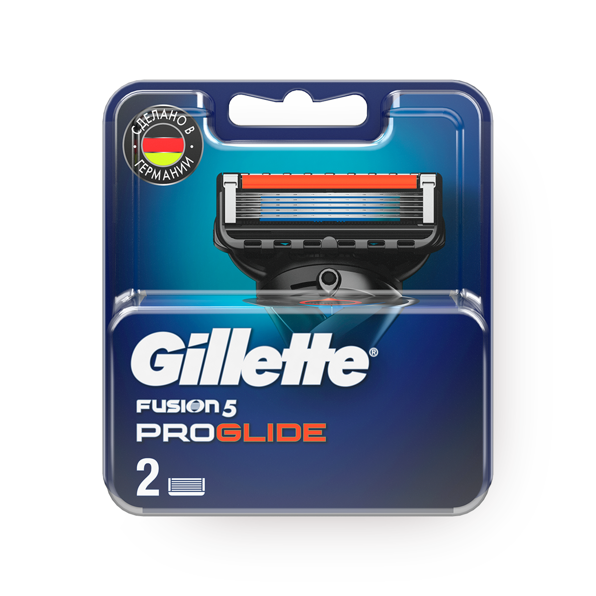 Кассеты Gillette Fusion5 ProGlide, 5 лезвий, нержавеющая сталь, черные