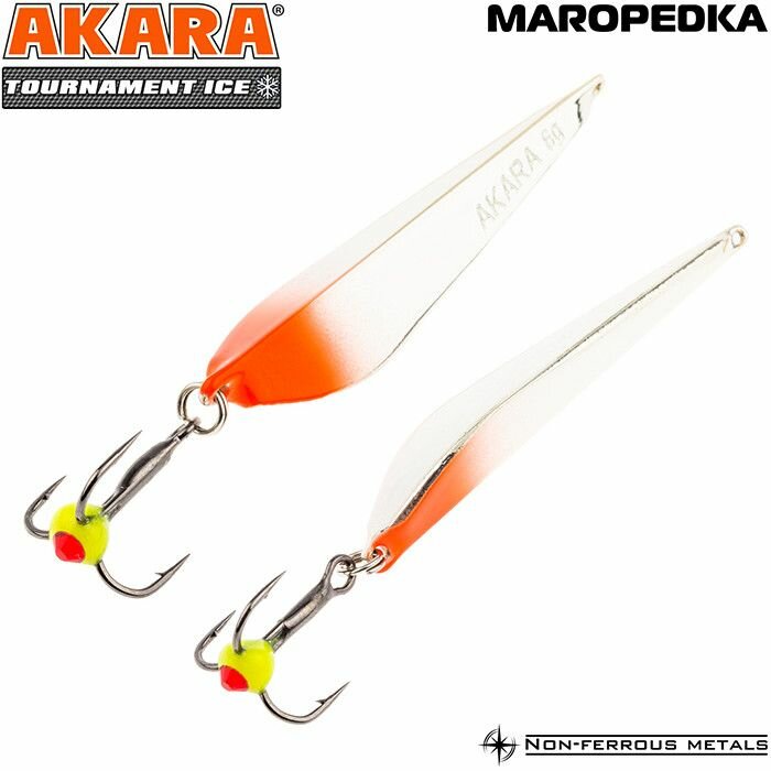 Блесна Akara Tournament Ice Maropedka 100 18гр. 3/Sil