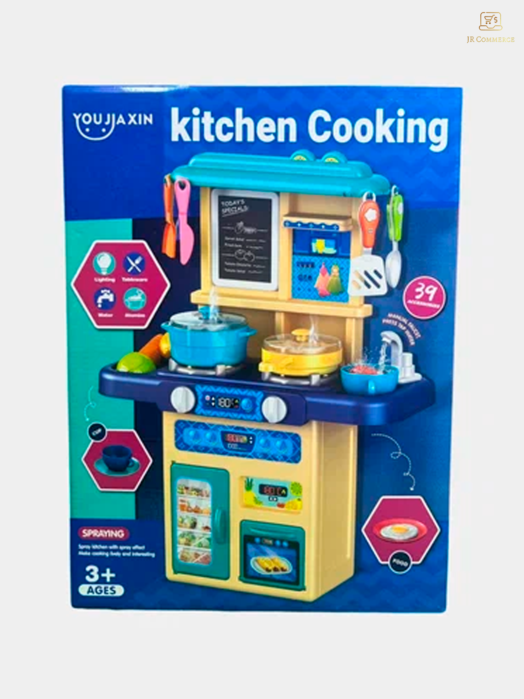 Набор кухня детский игровой, детская кухня, с водой, светом, звуком и паром, интерактивная